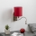 Brilagi - LED Flexible wall lamp NUBILA 1xE27/25W/230V + LED/3W matte chrome/Pompeian red