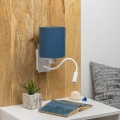 Brilagi - LED Flexible wall lamp NUBILA 1xE27/25W/230V + LED/3W white/dark blue