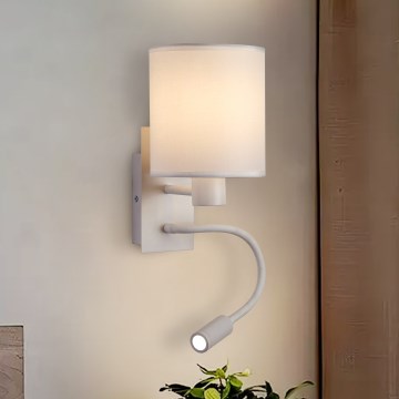 Brilagi - LED Flexible wall lamp NUBILA 1xE27/25W/230V + LED/3W white