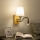 Brilagi - LED Flexible wall lamp NUBILA WOOD 1xE27/25W/230V + LED/3W oak/creamy