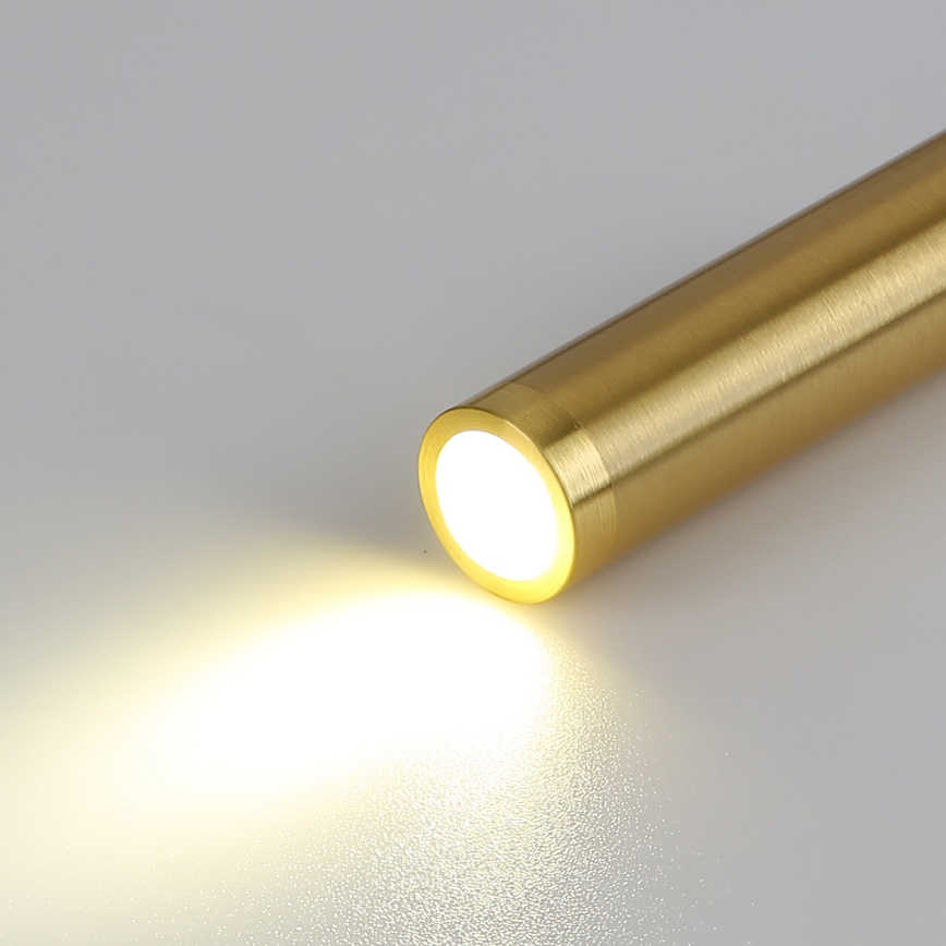 Brilagi - LED Flexible wall lamp with USB port MAYA LED/3W/230V 4000K black/gold