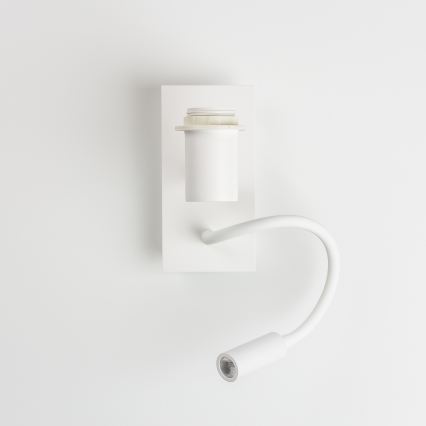 Brilagi - NUBILA LED Flexible Wall Lamp 1xE27/25W/230V + LED/3W white/orange