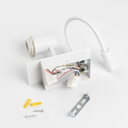 Brilagi - NUBILA LED Flexible Wall Lamp 1xE27/25W/230V + LED/3W white/orange