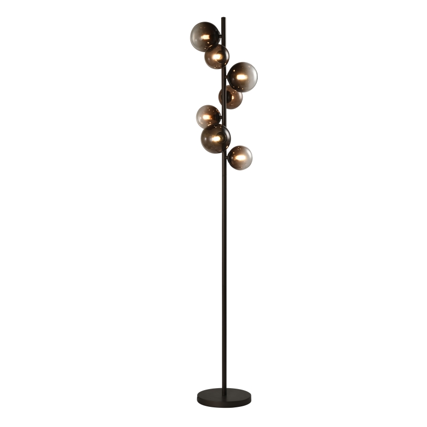 Brilagi - LED Floor Lamp MILLA 7xG9/3W/230V brown/smoked brown