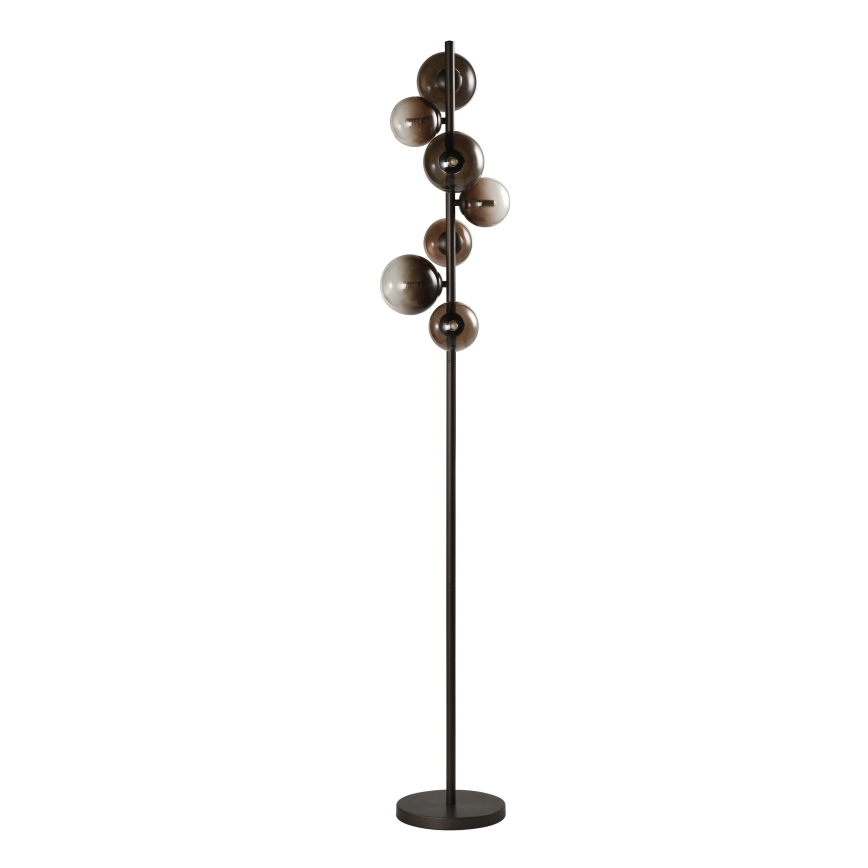 Brilagi - LED Floor Lamp MILLA 7xG9/3W/230V brown/smoked brown