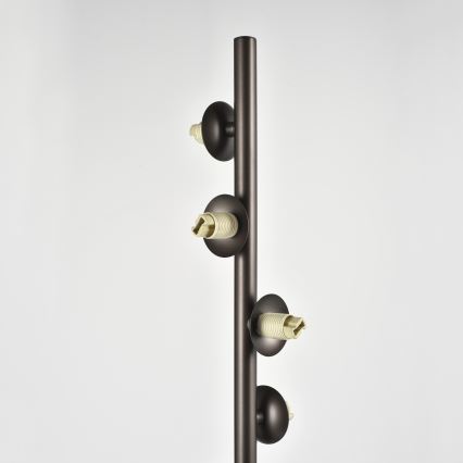 Brilagi - LED Floor Lamp MILLA 7xG9/3W/230V brown/smoked brown