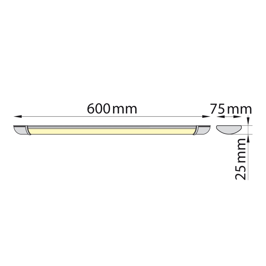 Brilagi - LED Fluorescent light LUMA LED/16W/230V 60 cm