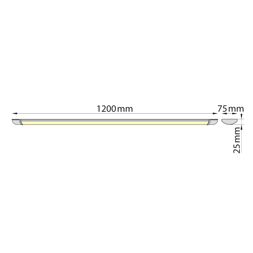Brilagi - LED Fluorescent light LUMA LED/32W/230V 120 cm