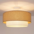 Brilagi - LED Flush-Mount Ceiling Light BOHO ECO 1xE27/10W/230V Ø 40 cm beige/cream