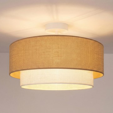 Brilagi - LED Flush-Mount Ceiling Light BOHO ECO 1xE27/10W/230V Ø 40 cm beige/cream