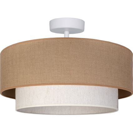 Brilagi - LED Flush-Mount Ceiling Light BOHO ECO 1xE27/10W/230V Ø 40 cm beige/cream