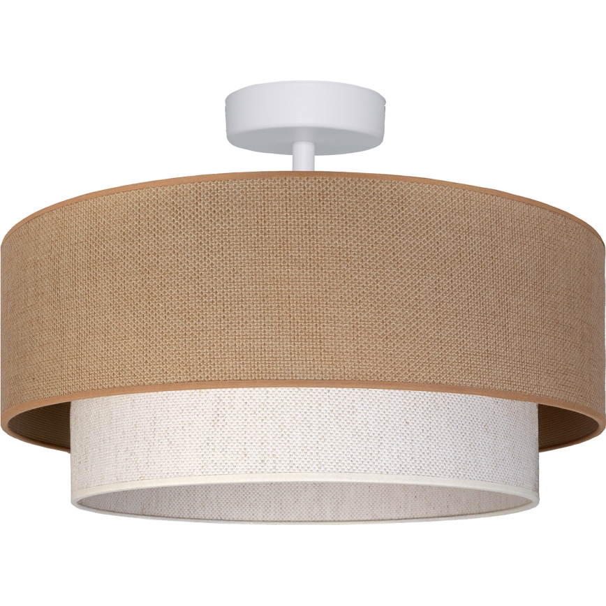 Brilagi - LED Flush-Mount Ceiling Light BOHO ECO 1xE27/10W/230V Ø 40 cm beige/cream