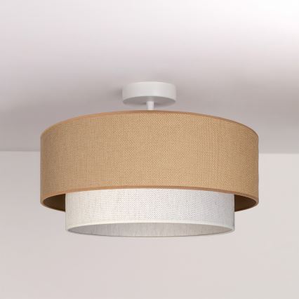 Brilagi - LED Flush-Mount Ceiling Light BOHO ECO 1xE27/10W/230V Ø 40 cm beige/cream
