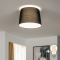 Brilagi - LED Flush-Mount Ceiling Light CERIA 1x E27/40W/230V Ø 30 cm Black