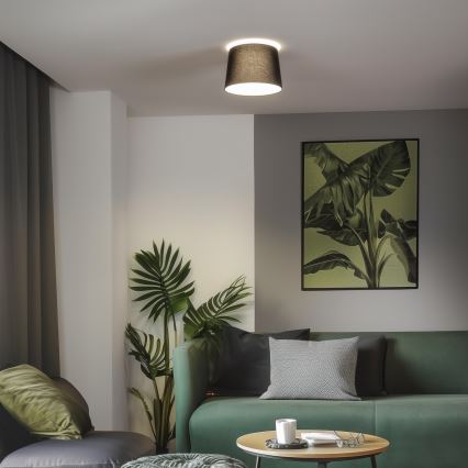 Brilagi - LED Flush-Mount Ceiling Light CERIA 1x E27/40W/230V Ø 30 cm Black