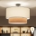 Brilagi - LED Flush-Mount Ceiling Light CERIA, 1x E27 (max. 60 W), 230 V, Ø 50 cm, black/white/beige