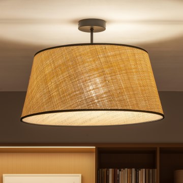 Brilagi - LED Flush-Mount Ceiling Light CERIA 1xE27/60W/230V Ø 50 cm Black/Beige