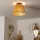 Brilagi - LED Flush-Mount Ceiling Light CERIA BOHO 1xE27/40W/230V Ø 28 cm Brown