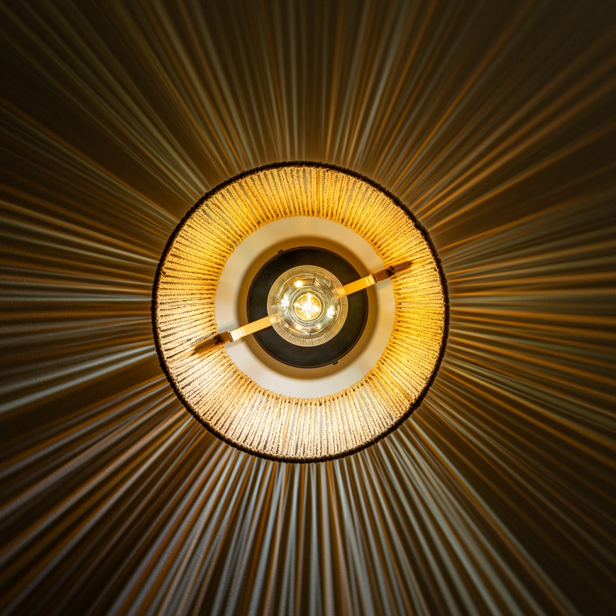 Brilagi - LED Flush-Mount Ceiling Light CERIA BOHO 1xE27/40W/230V Ø 28 cm Brown