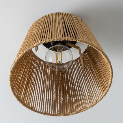 Brilagi - LED Flush-Mount Ceiling Light CERIA BOHO 1xE27/40W/230V Ø 28 cm Brown