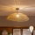 Brilagi - LED Flush-Mount Ceiling Light CERIA BOHO 1xE27/60W/230V Ø 70 cm black/brown