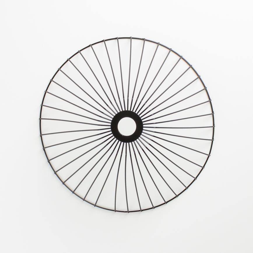 Brilagi - LED Flush-Mount Ceiling Light CERIA WIRE 1xE27/40W/230V Ø 45 cm black/oak