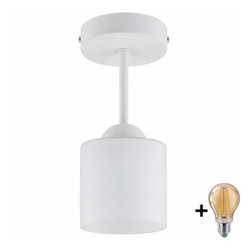 BRILAGI - LED Flush-mount ceiling light RETRO GLASS 1xE27/60W/230V Ø 10 cm white