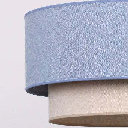 Brilagi - LED Flush-Mount Chandelier BOHO ECO 1xE27/10W/230V Ø 40 cm blue/cream