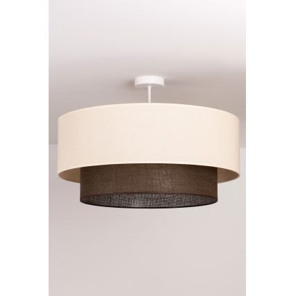 Brilagi - LED Flush-Mount Chandelier BOHO STYLE 3x E27/15W/230V Ø 60 cm cream/brown