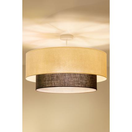 Brilagi - LED Flush-Mount Chandelier BOHO STYLE 3x E27/15W/230V Ø 60 cm cream/brown