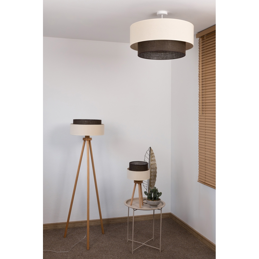 Brilagi - LED Flush-Mount Chandelier BOHO STYLE 3x E27/15W/230V Ø 60 cm cream/brown