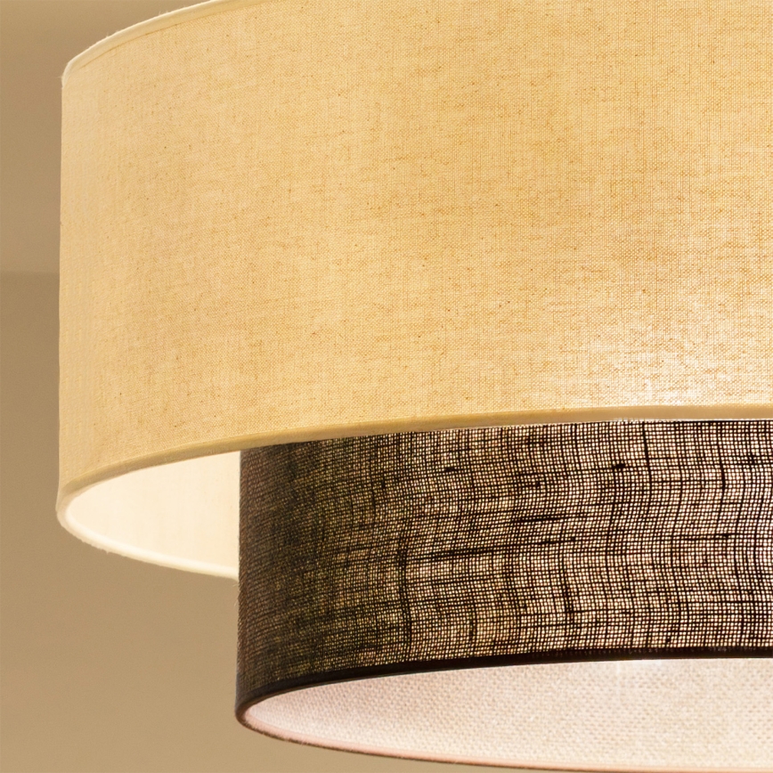 Brilagi - LED Flush-Mount Chandelier BOHO STYLE 3x E27/15W/230V Ø 60 cm cream/brown