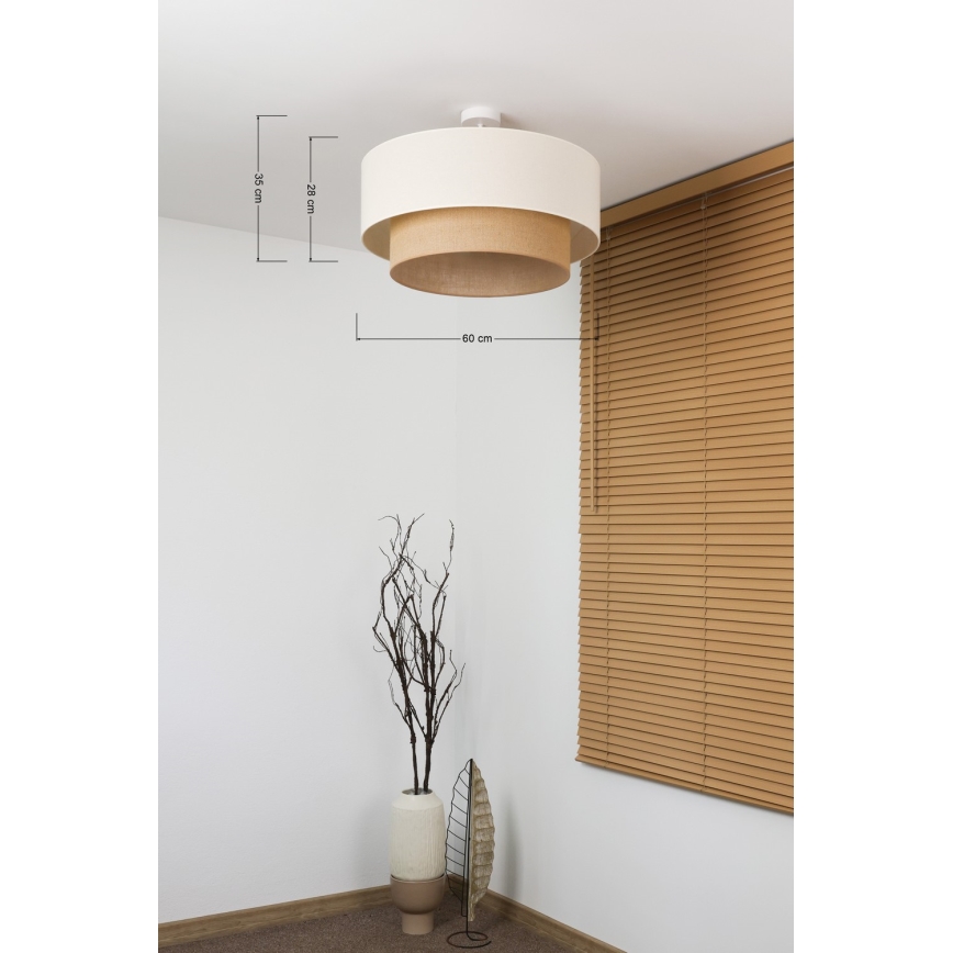 Brilagi - LED Flush-Mount Chandelier Boho Style 3xE27/15W/230V dia. 60 cm