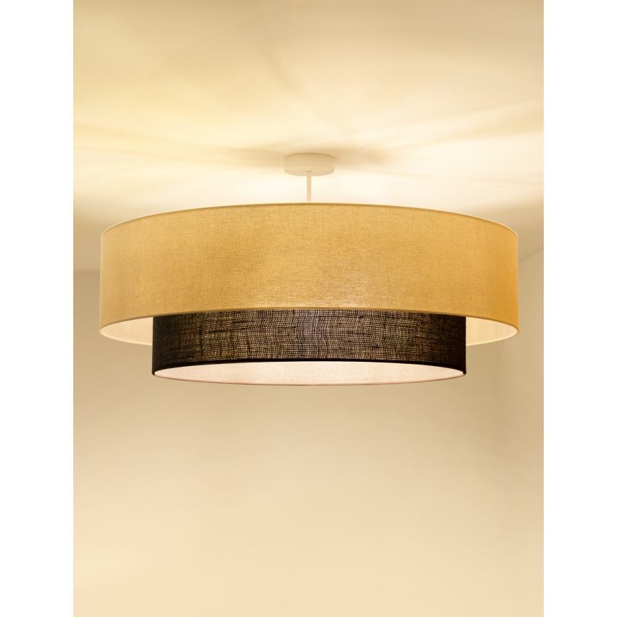 Brilagi - LED Flush-mount Chandelier BOHO STYLE 3xE27/15W/230V Ø 80 cm cream/brown