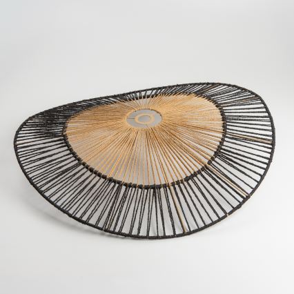 Brilagi - LED Surface-Mounted Chandelier CERIA BOHO 1xE27/40W/230V Ø 50 cm Black/Brown/Oak