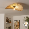BRILAGI - LED Flush-Mount Chandelier CERIA BOHO 1xE27/40W/230V Ø 60 cm raffia