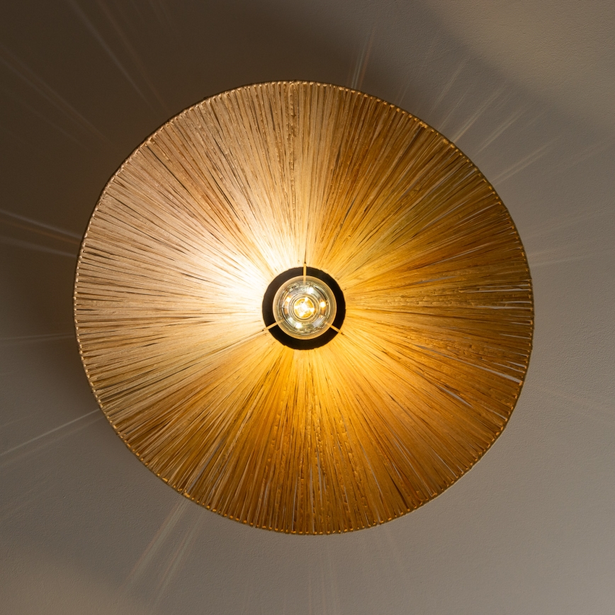 Brilagi - LED Flush-Mount Chandelier CERIA BOHO 1xE27/40W/230V Ø 60 cm raffia