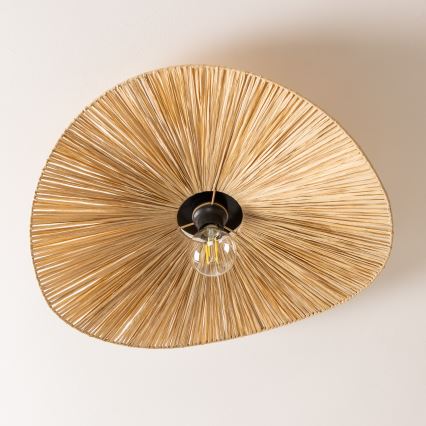 Brilagi - LED Flush-Mount Chandelier CERIA BOHO 1xE27/40W/230V Ø 60 cm raffia