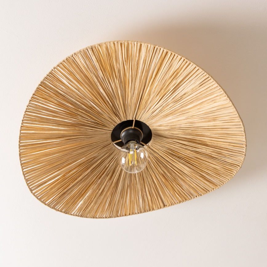 Brilagi - LED Flush-Mount Chandelier CERIA BOHO 1xE27/40W/230V Ø 60 cm raffia