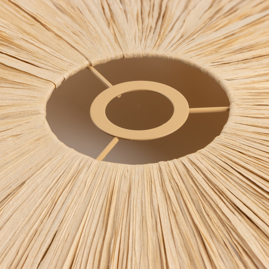 Brilagi - LED Flush-mount Chandelier CERIA BOHO 1xE27/40W/230V Ø 60 cm raffia/oak