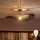 Brilagi - LED Flush-mount Chandelier CERIA BOHO 1xE27/60W/230V dia. 80 cm black/brown/black