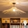 Brilagi - LED Flush-Mount Chandelier CERIA BOHO 1xE27/60W/230V Ø 70 cm Black/Beige