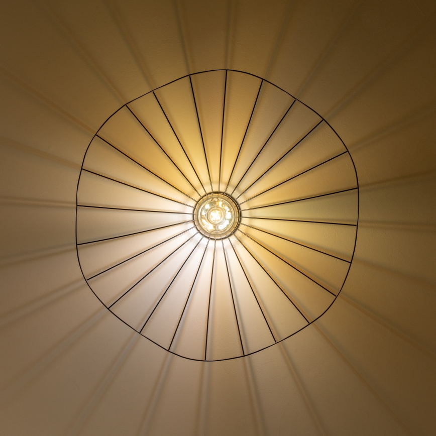 Brilagi - LED Flush-Mount Chandelier CERIA WIRE 1xE27/40W/230V Ø 80 cm Black