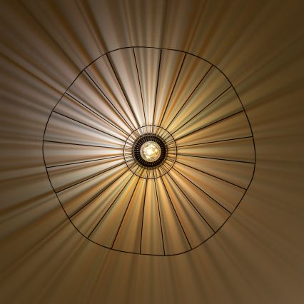 Brilagi - LED Flush-mount Chandelier CERIA WIRE 1xE27/40W/230V Ø 80 cm Black