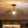 Brilagi - LED Flush-Mount Chandelier CERIA WIRE 1xE27/60W/230V 40x56 cm black