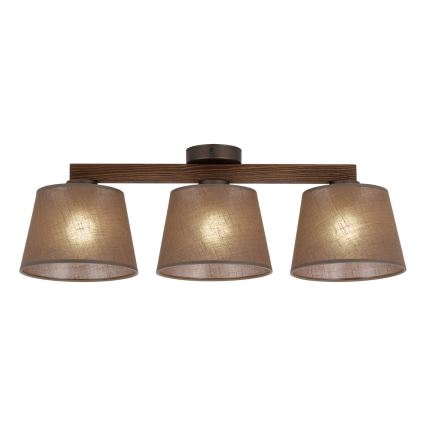 BRILAGI - LED Flush-Mount Chandelier LATTE 3xE27/15W/230V pine/brown