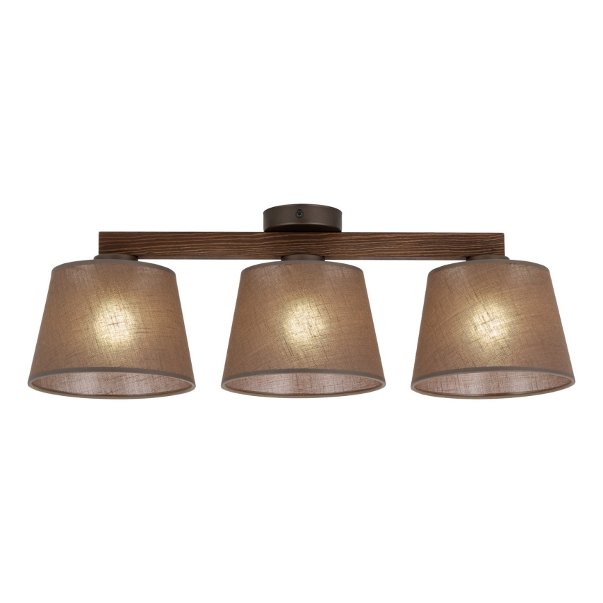 BRILAGI - LED Flush-Mount Chandelier LATTE 3xE27/15W/230V pine/brown