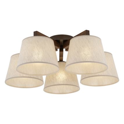 BRILAGI - LED Flush-Mount Chandelier LATTE 5xE27/15W/230V pine/cream