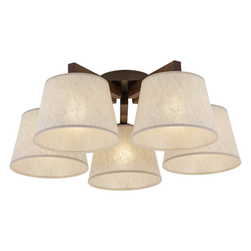 BRILAGI - LED Flush-Mount Chandelier LATTE 5xE27/15W/230V pine/cream