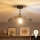 Brilagi - LED Flush-Mounted Ceiling Light CERIA WIRE 1xE27/60W/230V Ø 38 cm Black